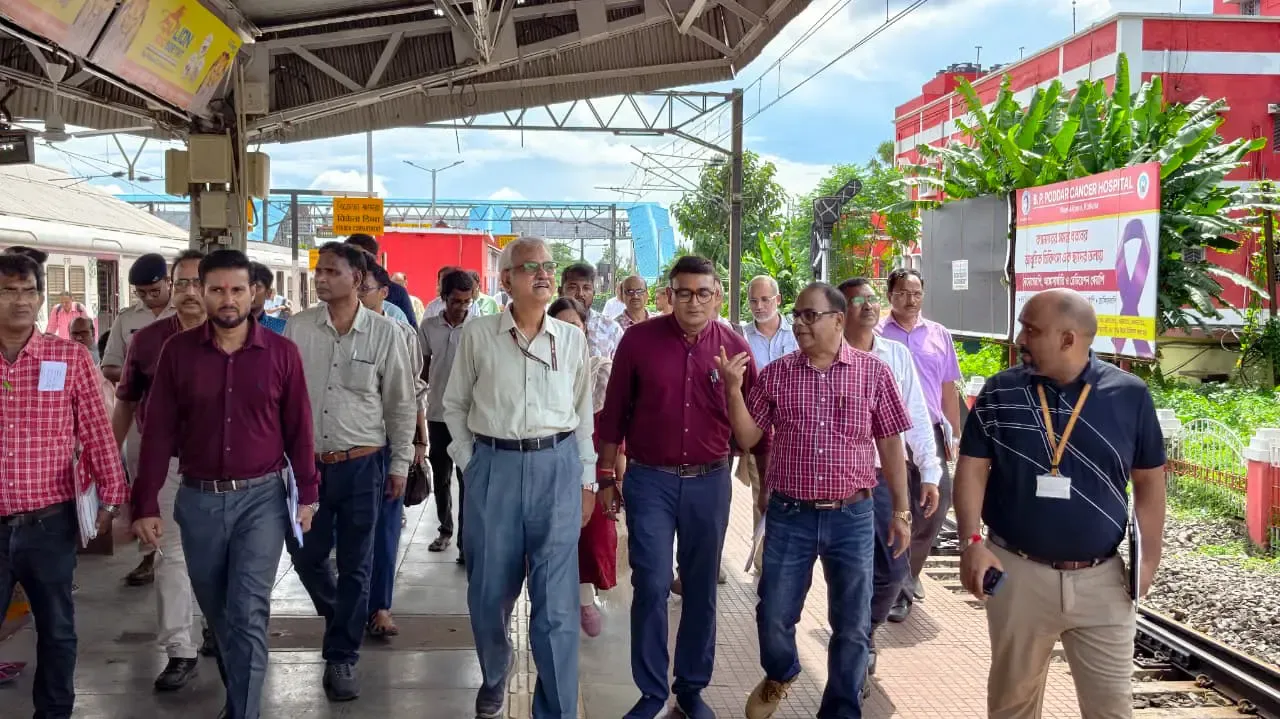 Eastern Railway safety inspection: Railway Board official reviews electrification at Bandel