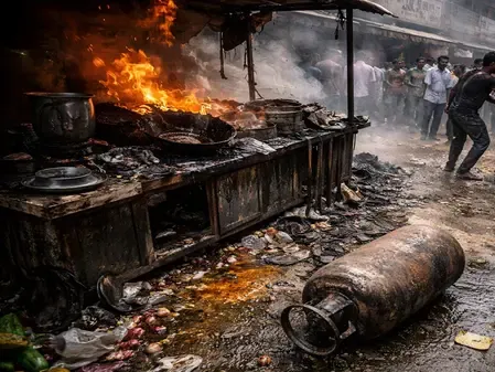 LPG Cylinder Explosion Injures 11 at West Champaran Market