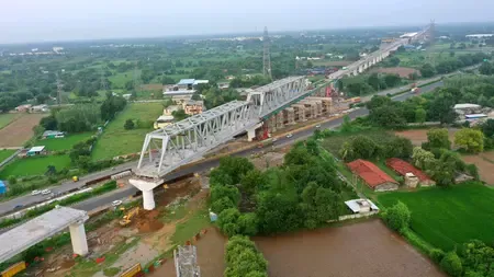 11th steel bridge installed for Mumbai-Ahmedabad bullet train
