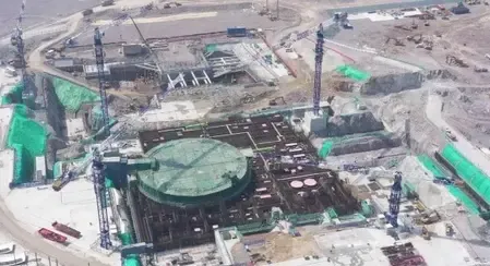 चच्यांग के परमाणु द्वीप जिनछिमेन परमाणु ऊर्जा इकाई 1 का निर्माण पूरी तरह से शुरू