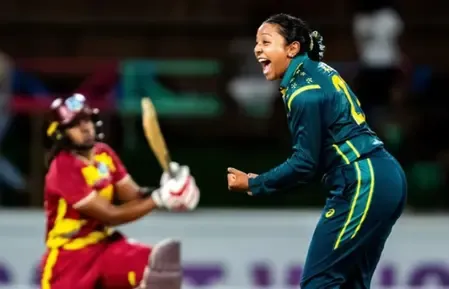 Australia Clinches 43-Run Victory Over West Indies in 1st T20I