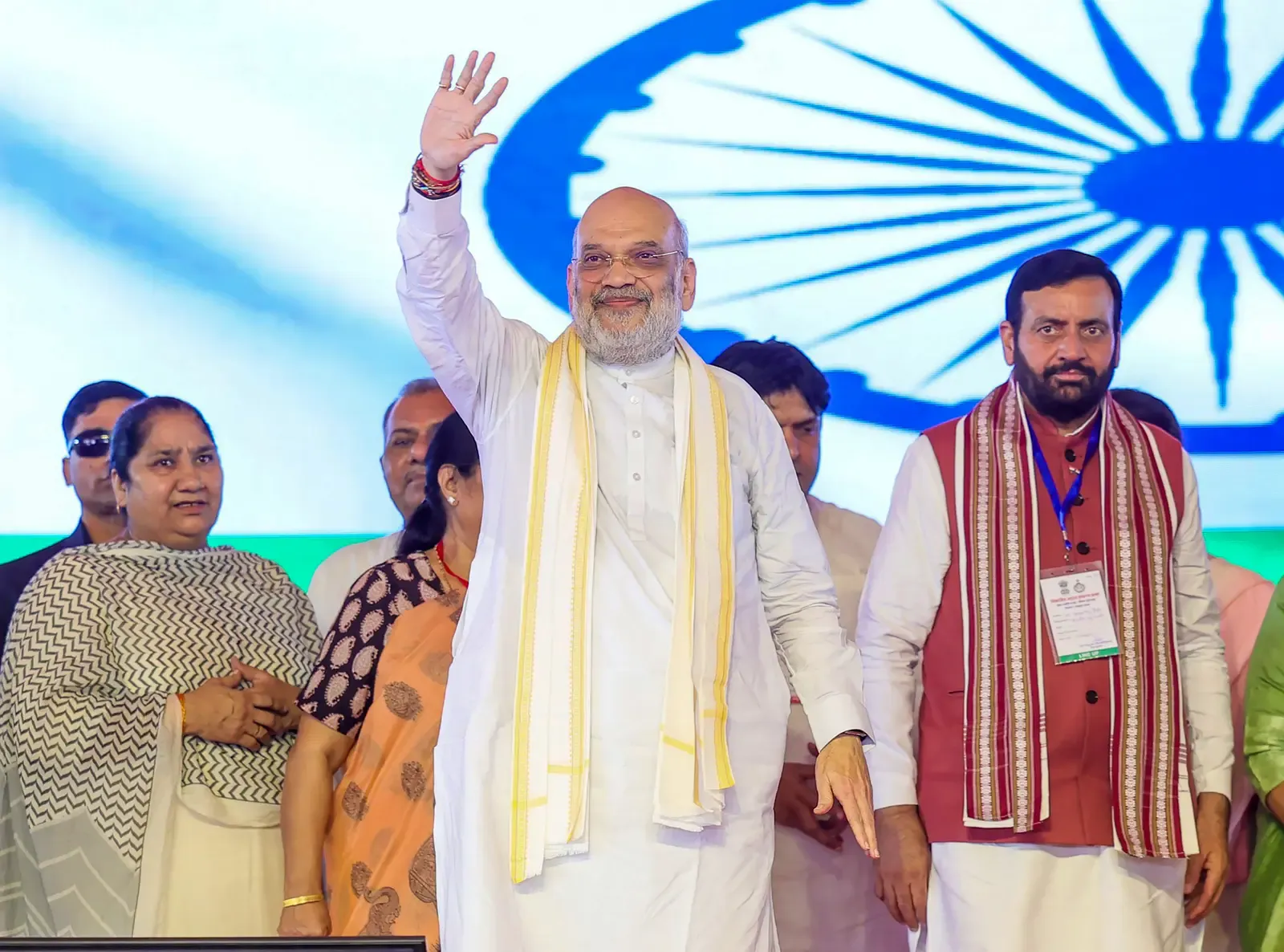 Amit Shah marks PM Modi's 25 years of leadership at Gurugram Seva Jyoti Yatra