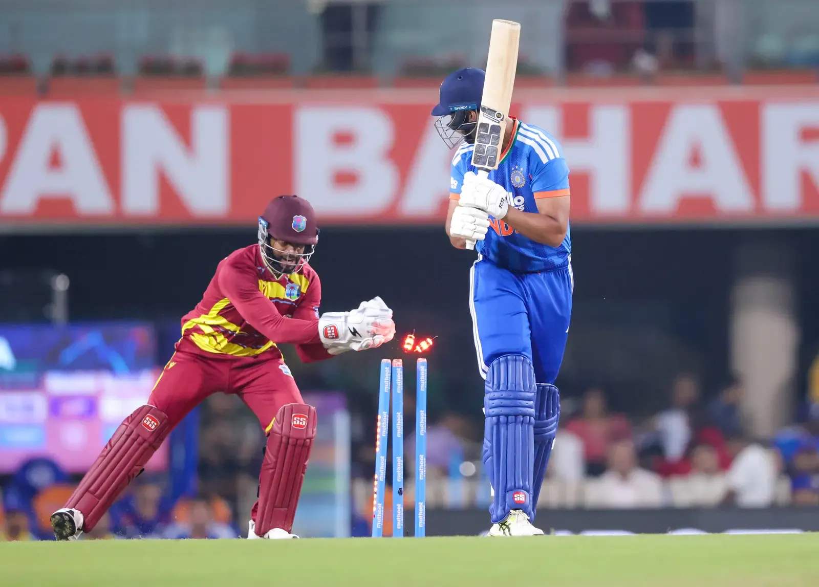 Samson's 82 and Tilak's blitz power India to 249/5 vs West Indies in Ranchi T20I