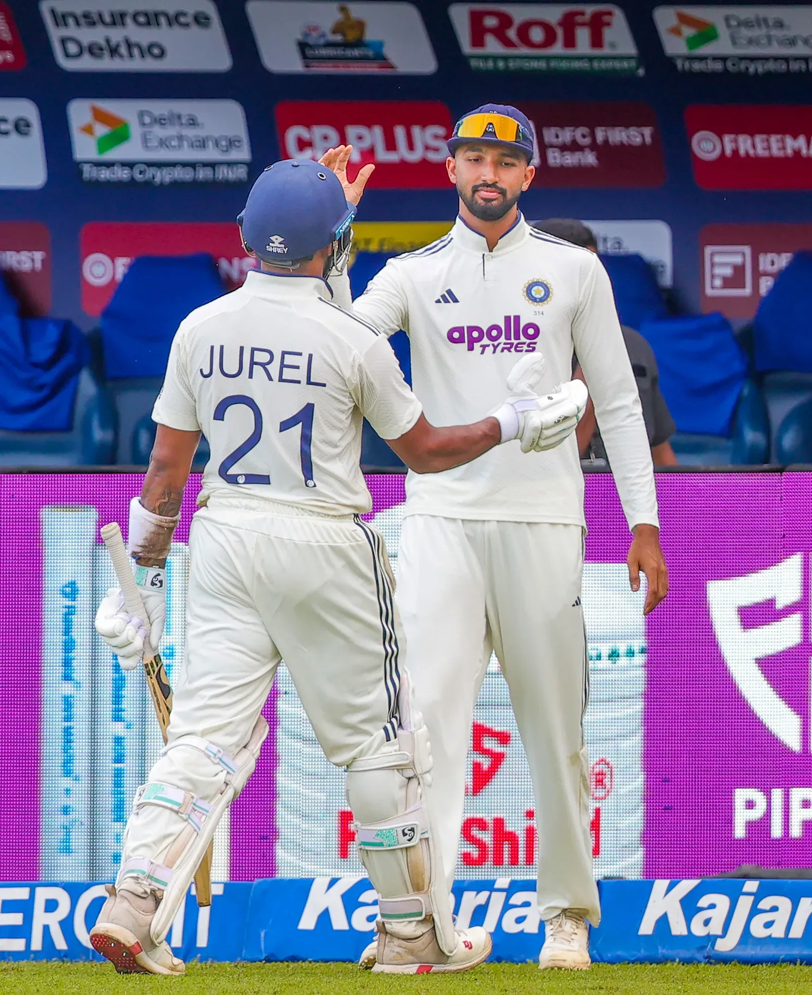 Jurel's 115 & Pant's 63 power India to 503/9 decl, SL reeling at 8/2