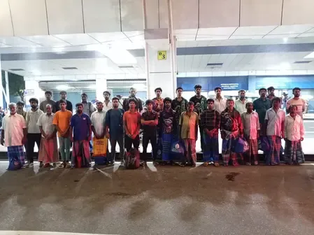 Thirty Indian Fishermen Repatriated from Sri Lanka: Return Journey Underway