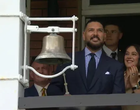 Yuvraj Singh rings Lord's five-minute bell ahead of India-England ODI decider