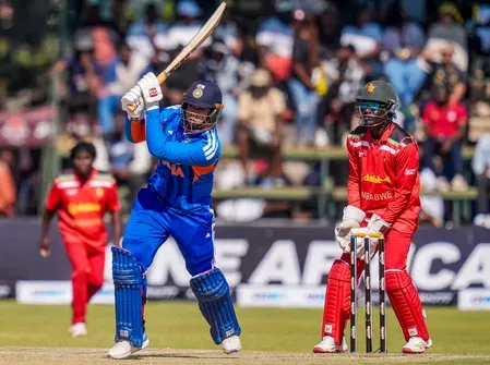 Sooryavanshi's 81 off 49 steers India to 192/5 vs Zimbabwe in 3rd T20I