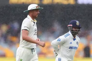 3rd Test: Australia pacers dominate India on frustrating rainy day