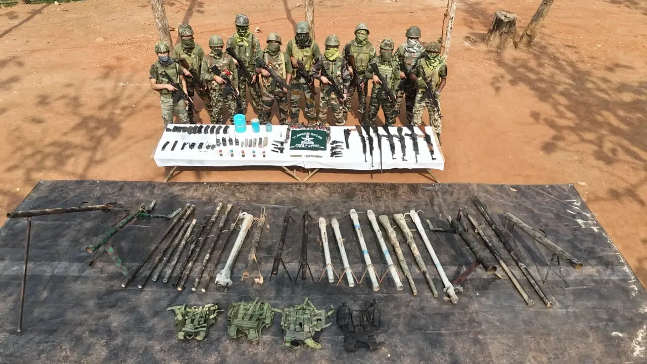 50 Firearms and Ammunition Discovered in Manipur by Joint Forces