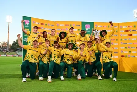 Wolvaardt's unbeaten 92 seals South Africa's 4-1 series win over India Women