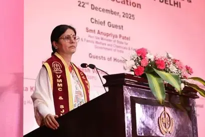62 करोड़ लोगों को मिल रहा 5 लाख रुपए तक का मुफ्त स्वास्थ्य बीमा: अनुप्रिया पटेल