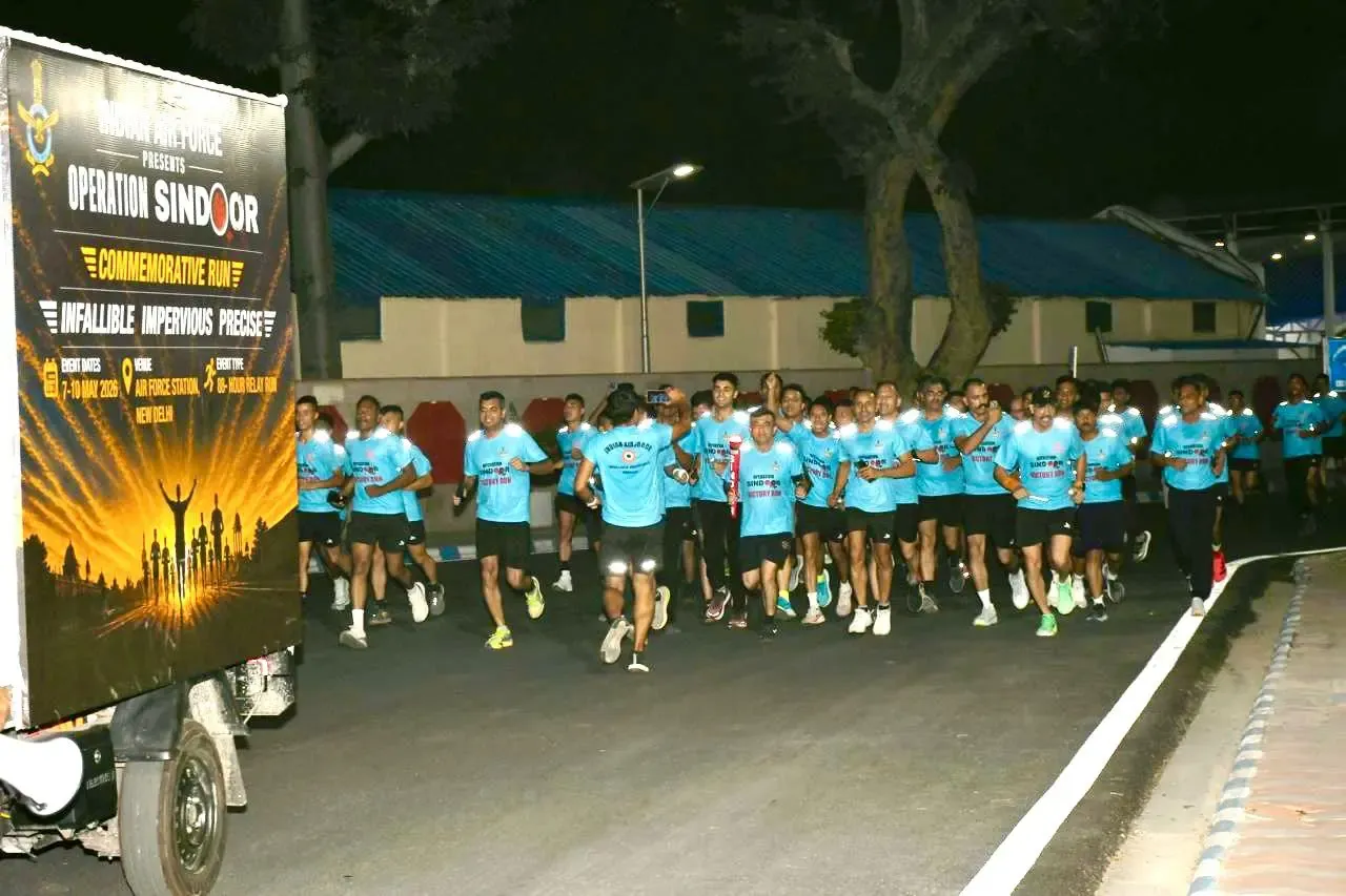 Op Sindoor Commemorative Run: 600 IAF and Army runners complete 88-hour tribute