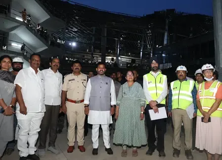 Is 91.7% of Bhogapuram Airport Construction Completed?