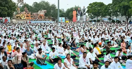 हरियाणा में 11वें अंतरराष्ट्रीय योग दिवस का उत्साह, कई जिलों में योगाभ्यास का आयोजन