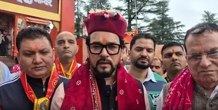 जाखू मंदिर दर्शन के बाद अनुराग ठाकुर बोले — भारत दुनिया की उम्मीद, मोदी का नेतृत्व अतुलनीय