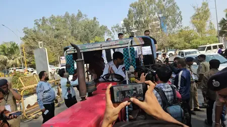 Why Did AAP MLA Drive a Tractor to the Gujarat Assembly?
