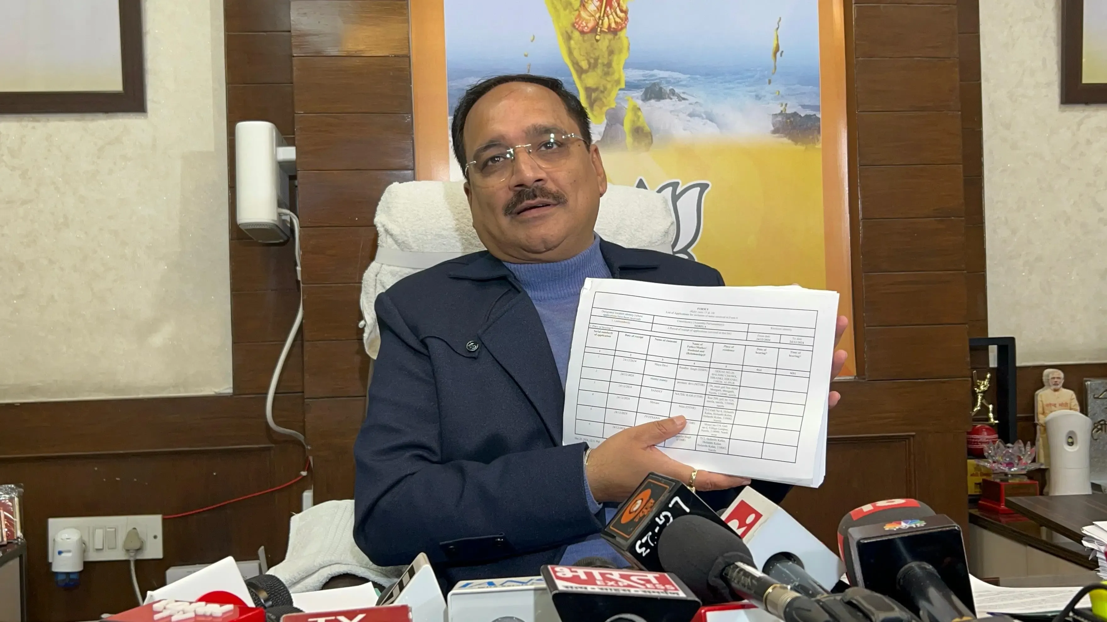 Delhi BJP Accuses AAP of Attempting to Add Fraudulent Names Post Deadline