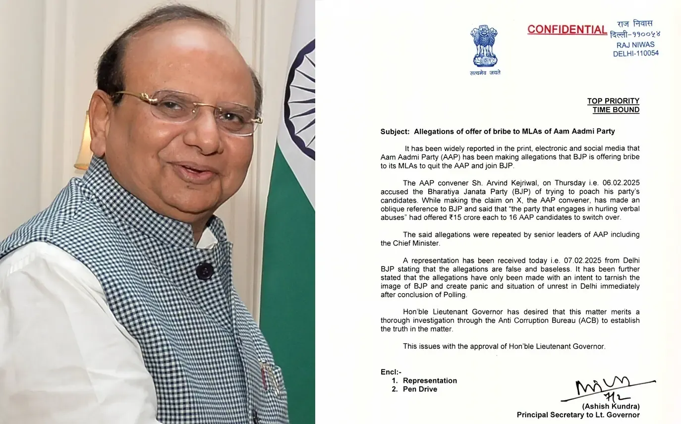 ACB reaches Kejriwal's house as Delhi LG orders probe into AAP's allegations of 'poaching' attempt by BJP