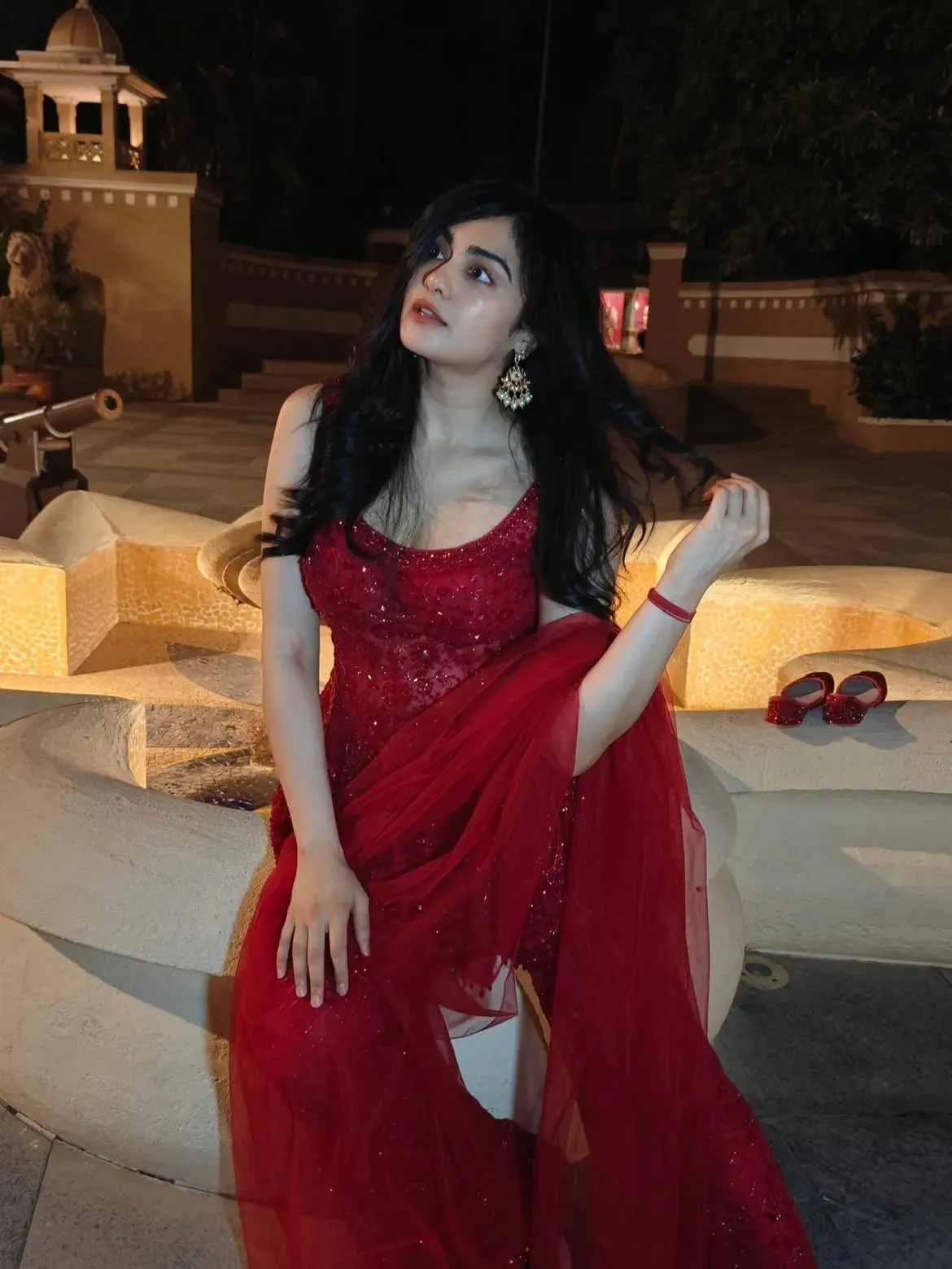 Adah Sharma's glam-to-ghost mode: peacocks, earrings, and a haunted night