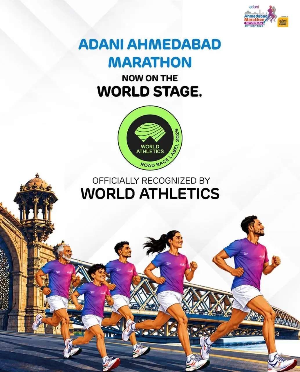 Adani Ahmedabad Marathon joins World Athletics Global Calendar for 10th edition