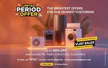 How is Adani Electricity Offering Up to 60% Off on Appliances for Customers?