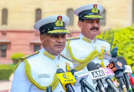 Admiral Krishna Swaminathan takes charge as 27th Indian Navy Chief