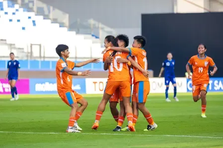 एएफसी अंडर-20 विमेंस एशियन कप: भारत ने चीनी ताइपे को 3-1 से हराकर नॉकआउट की उम्मीदें बढ़ाईं