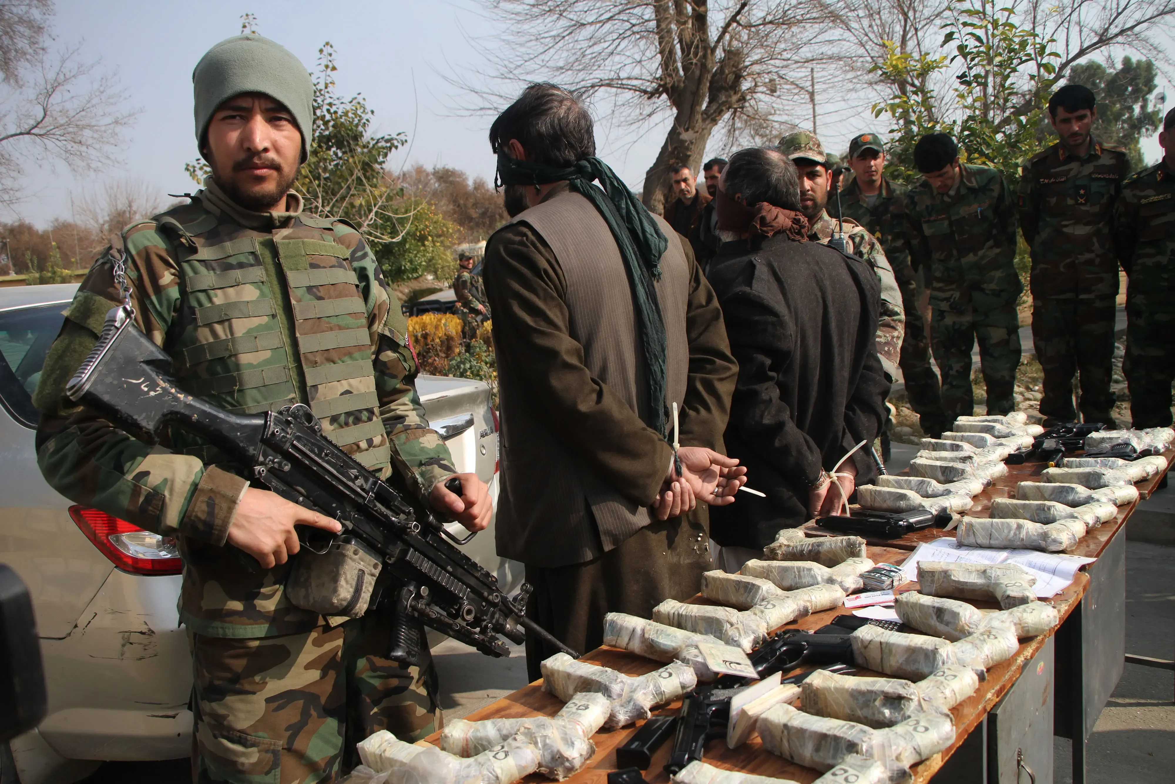 Afghan Forces Capture 30 Beretta Pistols in Kandahar Smuggling Bust
