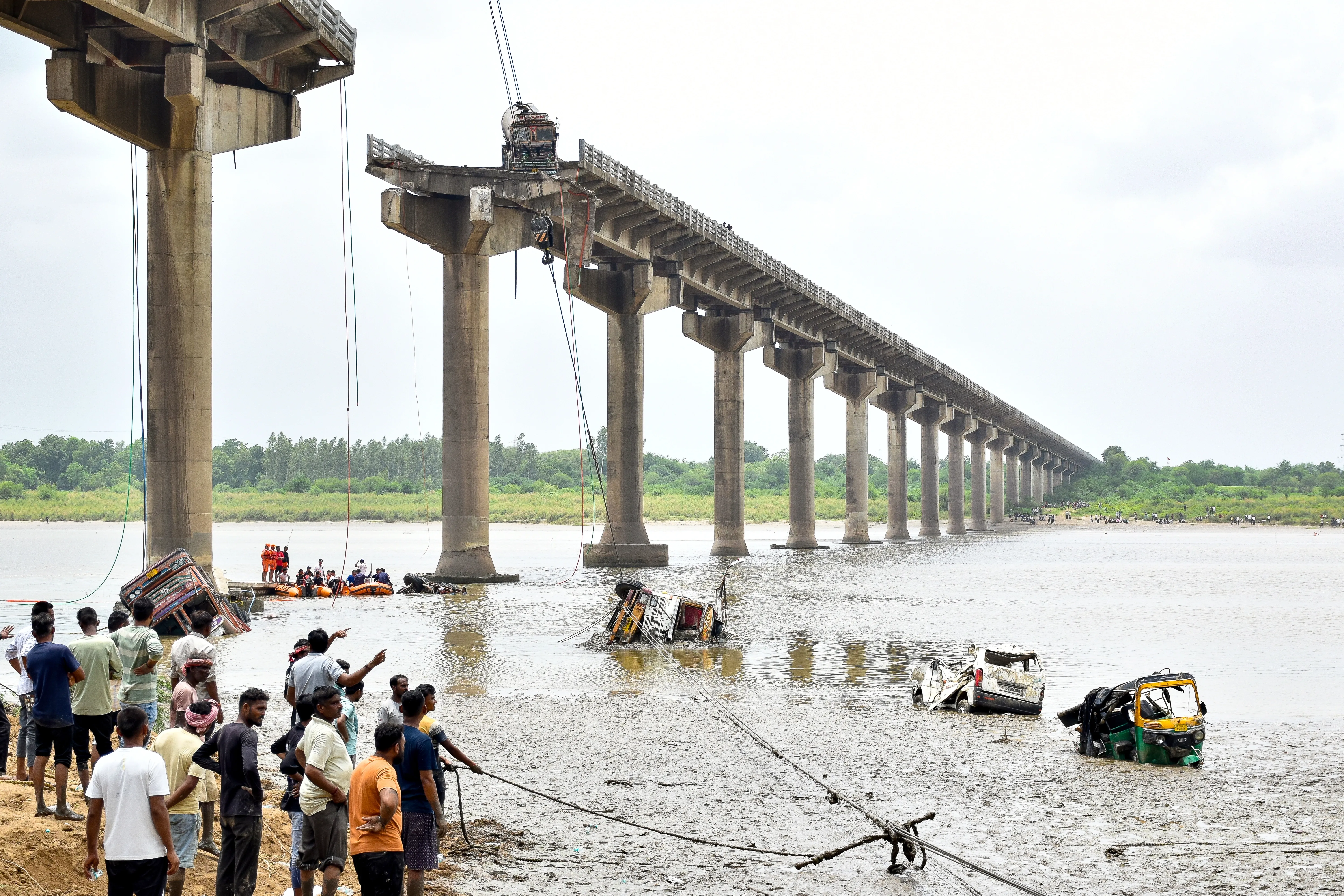 What Actions is Ahmedabad Taking After the Gambhira Bridge Disaster?