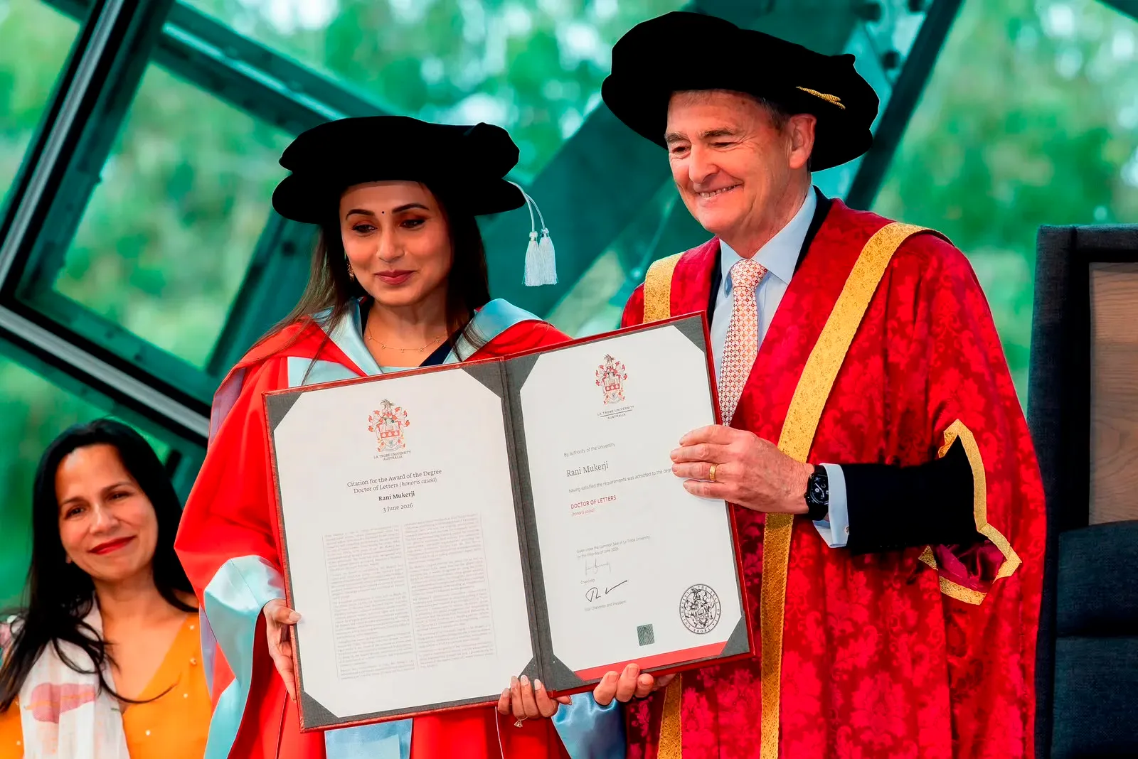Rani Mukerji gets Honorary D.Litt. from La Trobe University at IFFM 2026