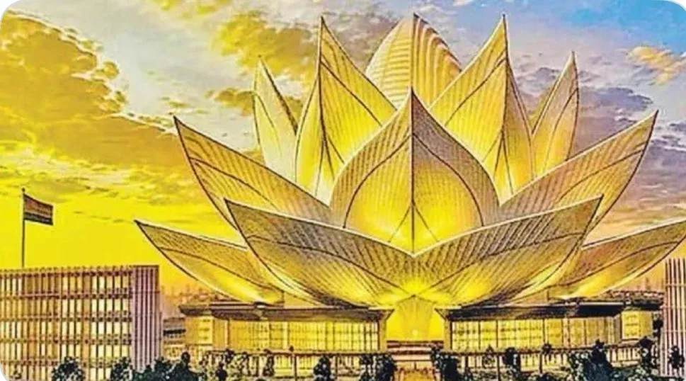 लखनऊ में कमल आकृति का नया विधान भवन: 200 एकड़ में बनेगा परिसर, 2026 में शुरू होगा निर्माण