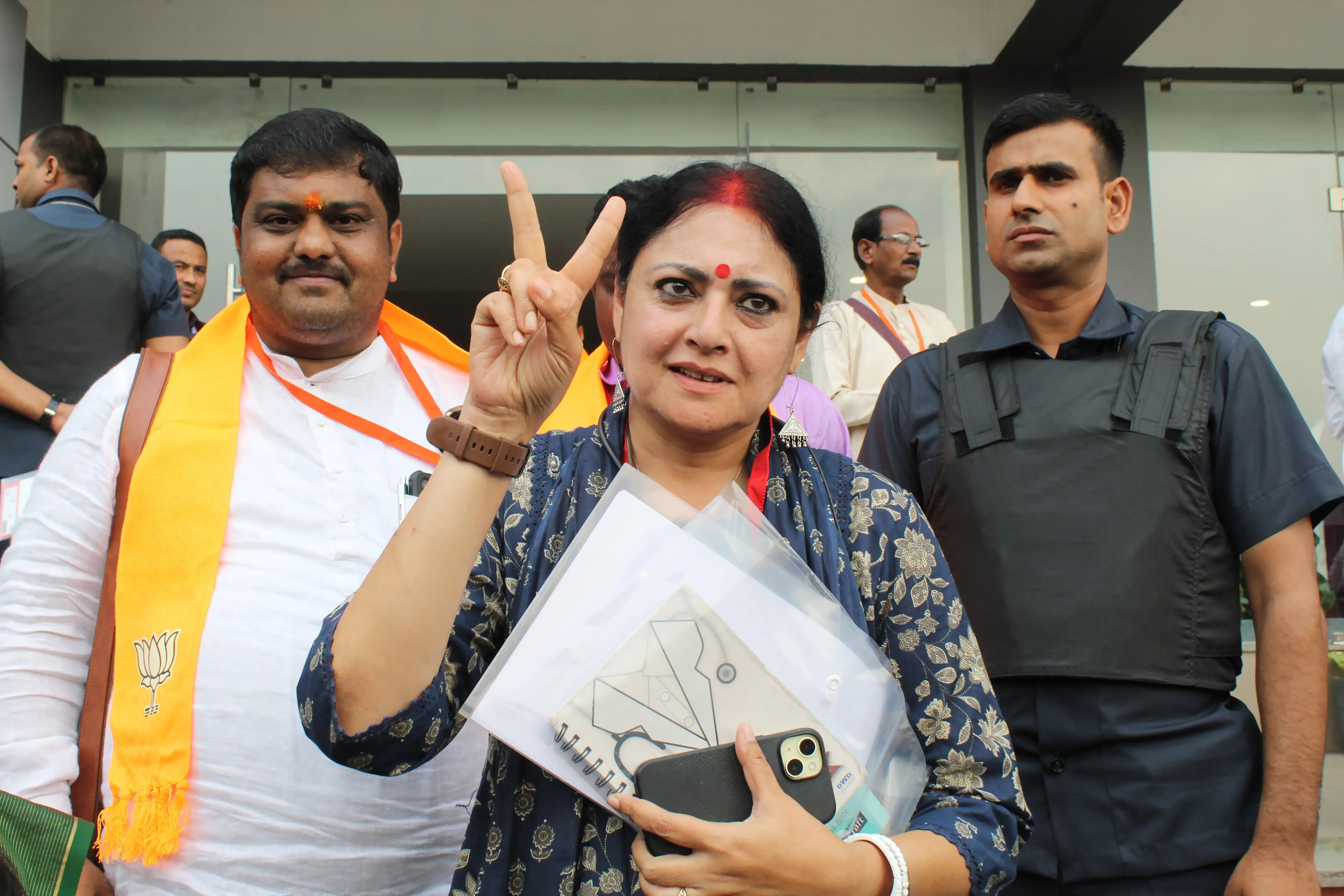 BJP leads 192 seats in Bengal; Agnimitra Paul among six early winners