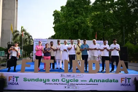Fit India Sundays on Cycle: 72nd edition celebrates farmers with Annadata Fitness Ride