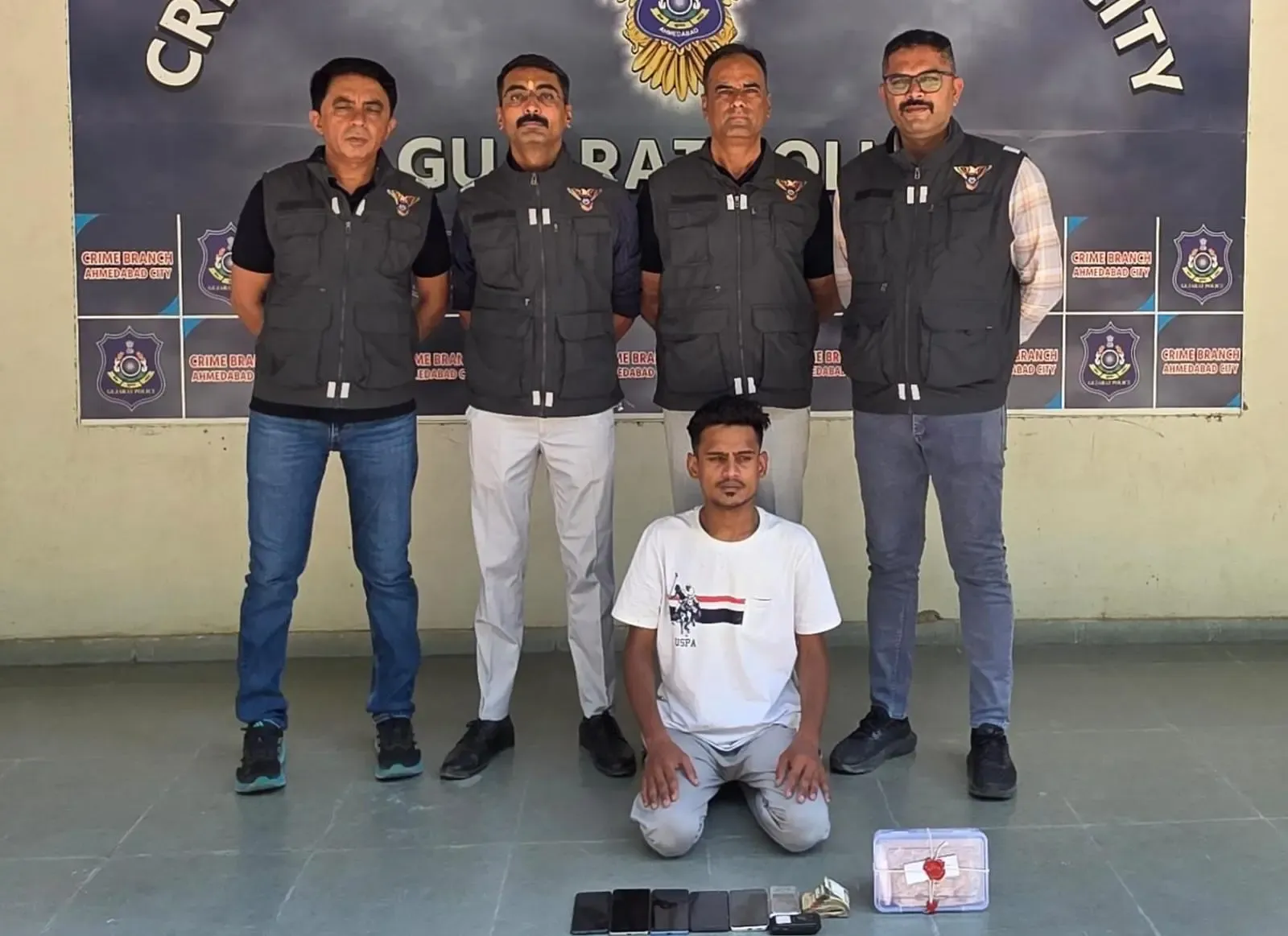 अहमदाबाद क्राइम ब्रांच ने वांछित तस्कर नोमान शेख को पकड़ा, ₹14.63 लाख का मेफेड्रोन बरामद
