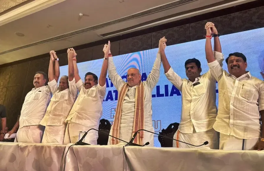 AIADMK Takes the Helm of NDA in Tamil Nadu: Amit Shah Declares Alliance Revival