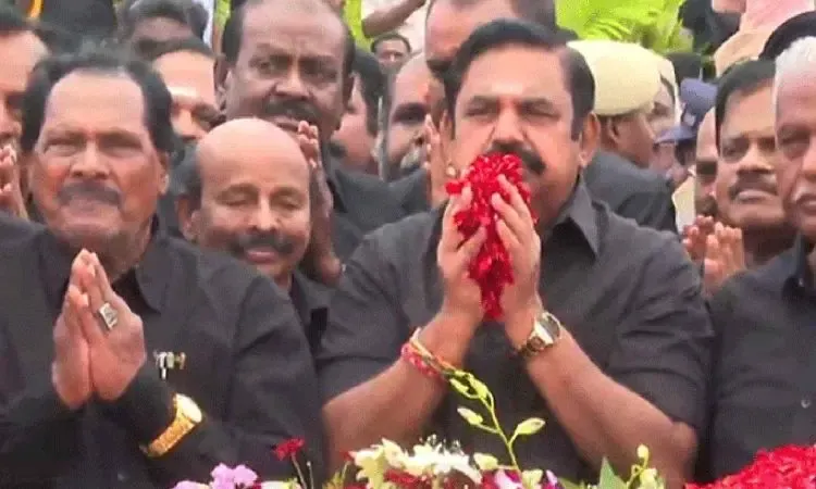AIADMK's EPS Commemorates MGR on His 37th Death Anniversary