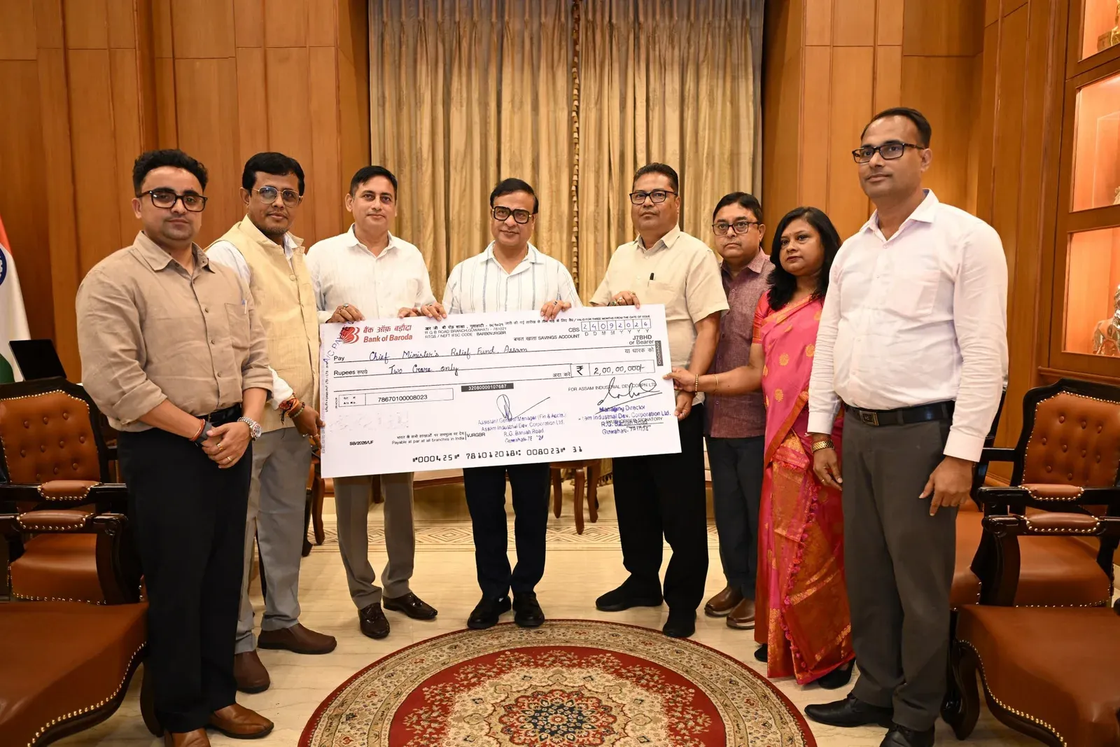 AIDC donates ₹2 crore to Assam CM Relief Fund