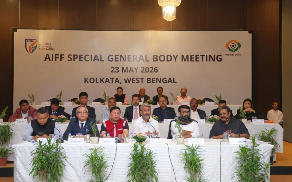 AIFF adopts National Sports Governance Act 2025 at Kolkata SGBM
