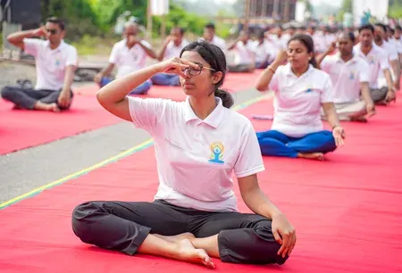 AIIMS Bhopal marks International Yoga Day 2025 with 'Healthy Ageing' theme