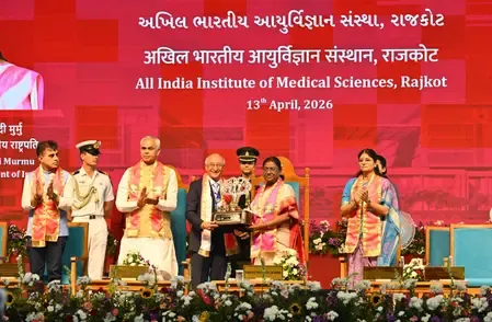 एम्स राजकोट के पहले दीक्षांत समारोह में राष्ट्रपति का संबोधन, मानवीय मूल्यों और तकनीक के संतुलन पर जोर