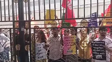 AISA protest erupts at Patna University Senate meet amid heavy police deployment