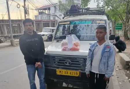 आइजोल में पुलिस ने 1.56 करोड़ की मेथामफेटामाइन बरामद कर दो तस्करों को किया गिरफ्तार