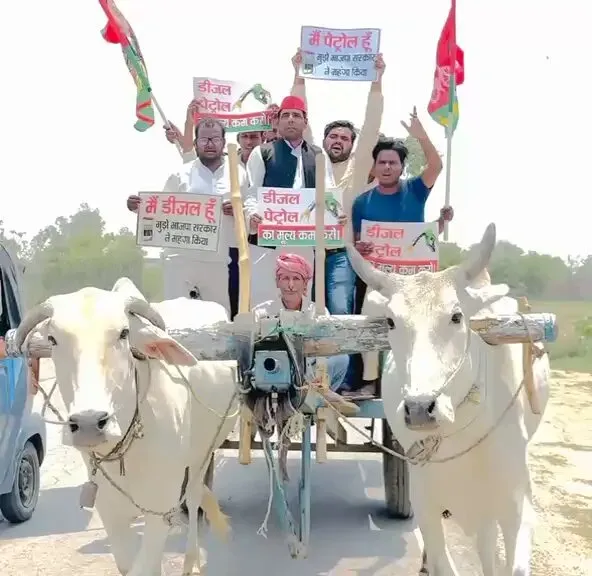 Akhilesh Yadav coins 'BJP 3C Inflation' tag, hits fuel prices