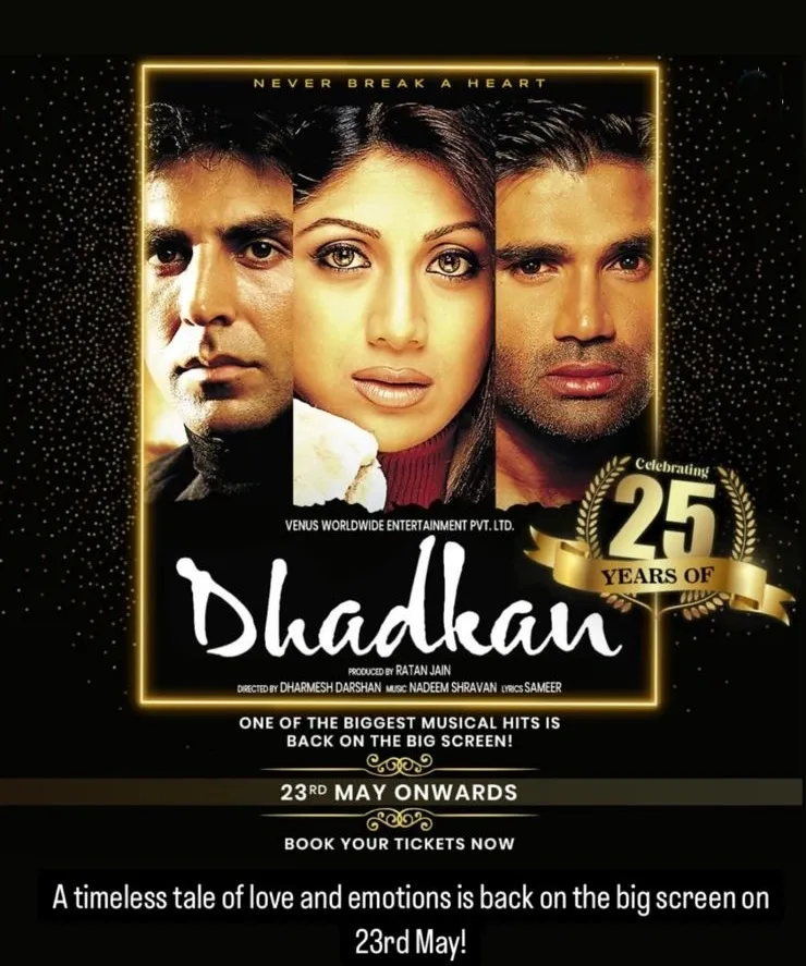 Why are Akshay, Shilpa, and Suniel Celebrating the Re-Release of ‘Dhadkan’?