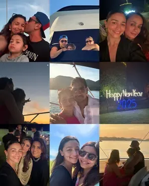 Alia Bhatt shares New Year celebrations pictures featuring Raha,
 Neetu, Ranbir