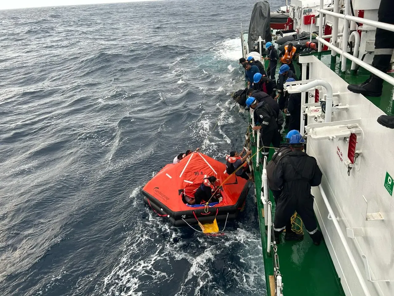 Were All Crew Members Rescued After the Capsizing of a Liberian Ship Off the Kerala Coast?