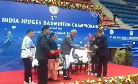 ऑल इंडिया जज बैडमिंटन चैंपियनशिप का शुभारंभ, झारखंड हाई कोर्ट के मुख्य न्यायाधीश ने किया उद्घाटन 