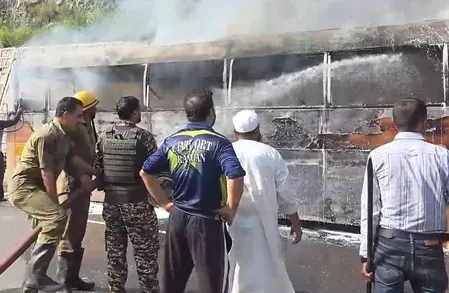 Amarnath Yatra bus fire in Ramban: All 47 pilgrims escape unhurt
