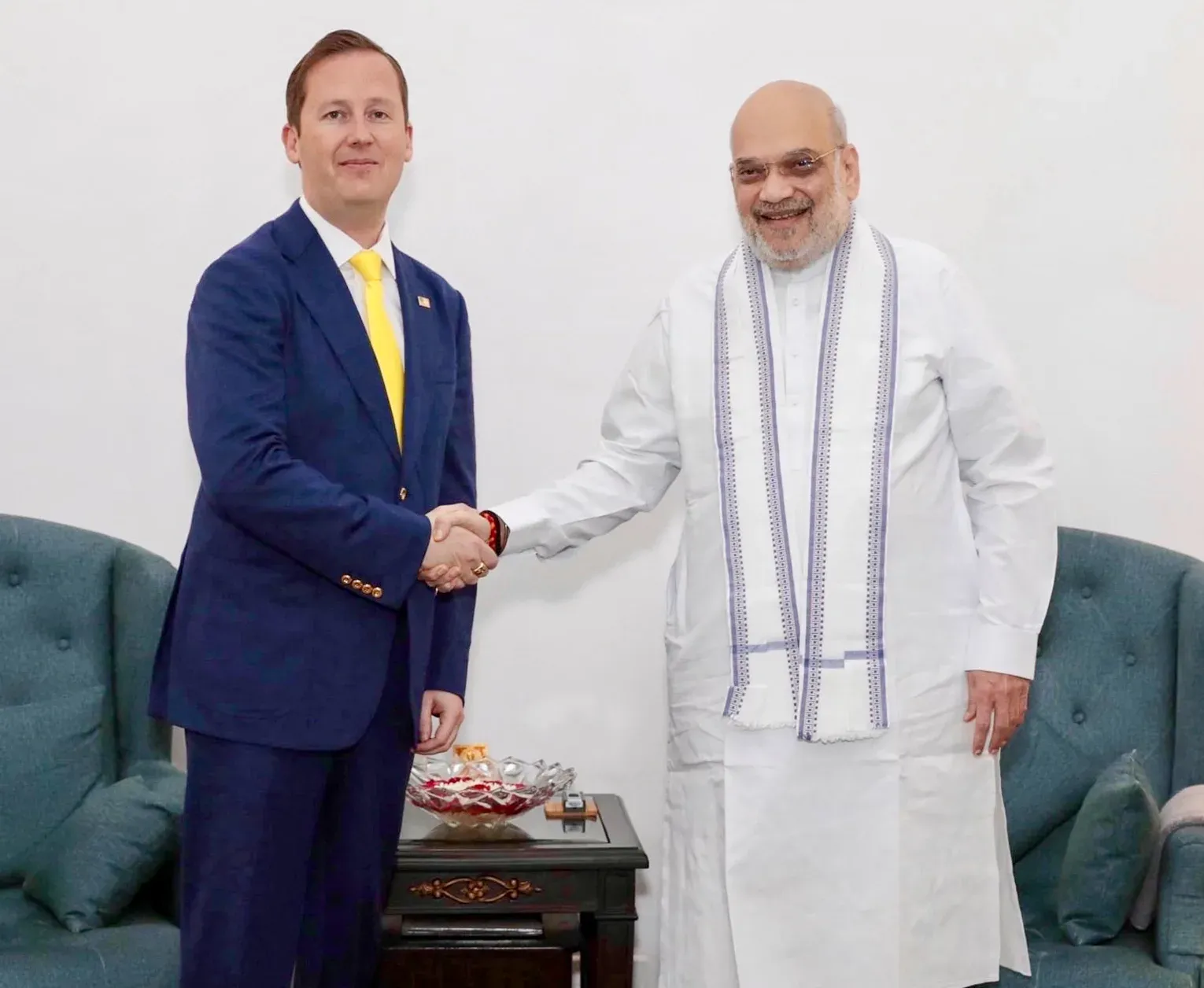 अमेरिकी राजदूत सर्जियो गोर की गृहमंत्री अमित शाह से मुलाकात, आतंकवाद-नशा-सीमा सुरक्षा पर बनी रणनीति