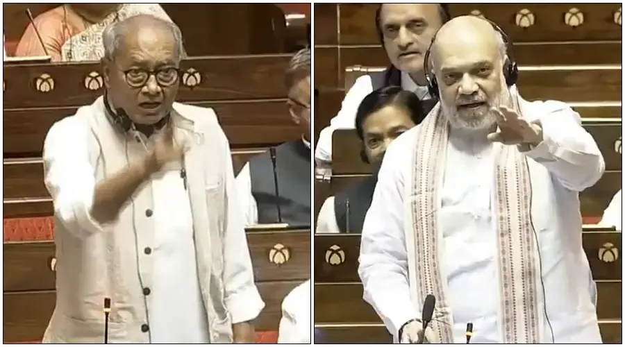Amit Shah and Digvijaya Singh Clash Over Sudhanshu Trivedi's Comments
